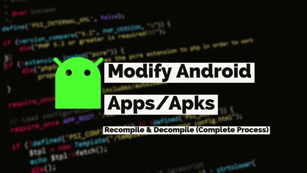 How to Modify an APK File